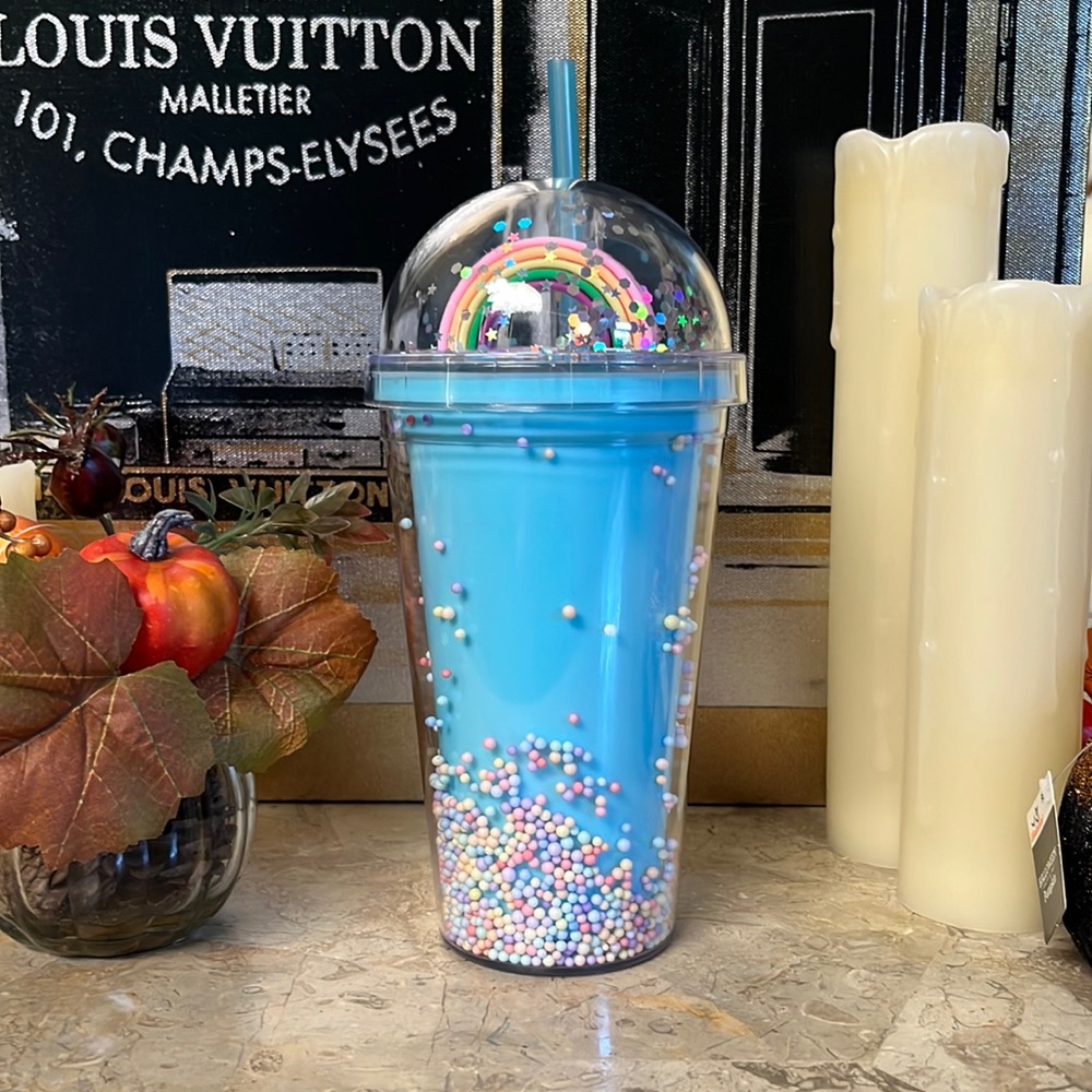 New! Rainbow 🌈 Blue Tumbler